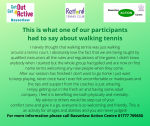 This is what one of our participants had to say about walking tennis (1)