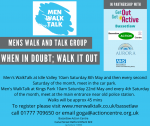 Men’s WalkTalk at Idle Valley 10am Saturday 8th May
